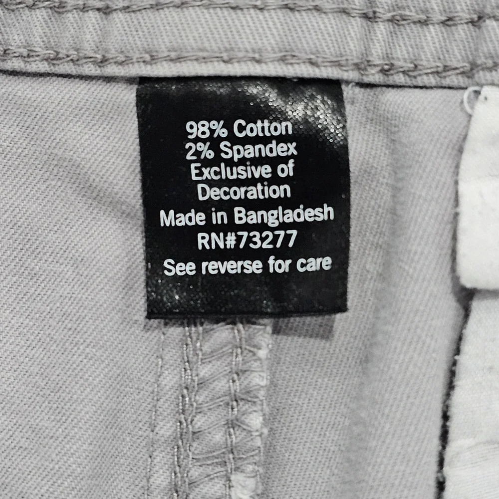 Urban Pipeline Cargo Shorts Mens 33‎ Grey Super-Flex Hits At Knee Stretch Cotton